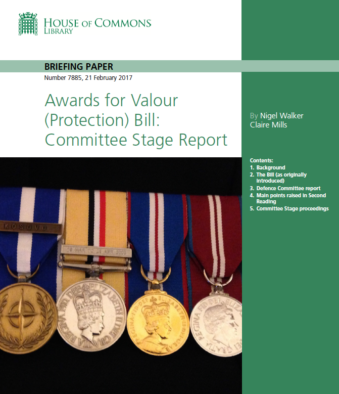 Awards for Valour (Protection) Bill