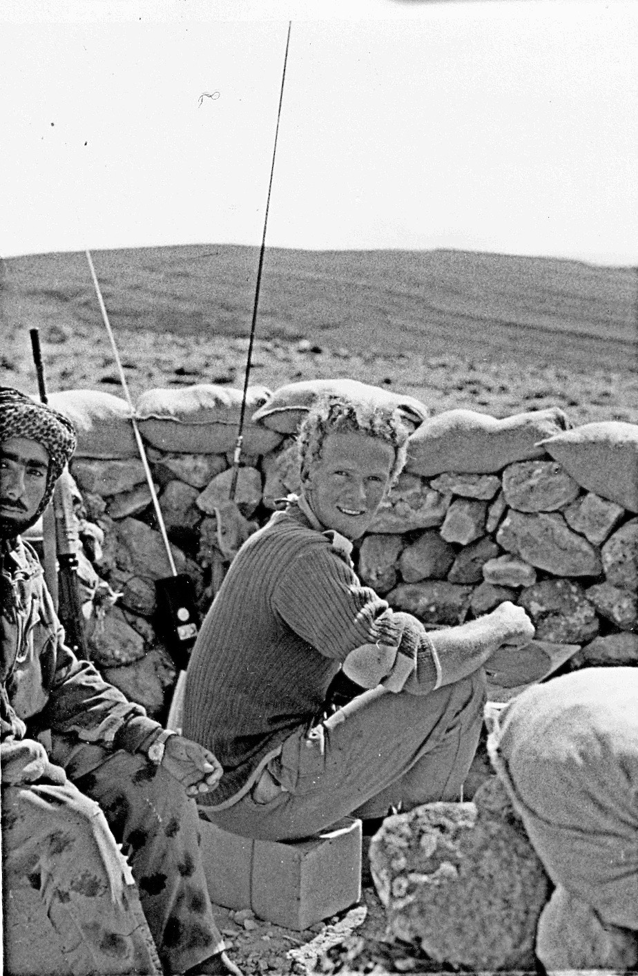 Captain Paul Hodgson at Simba Sangar