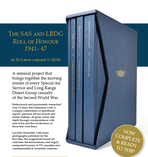 The SAS and LRDG Roll of Honour 1941 – 1947